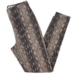 Wild Honey Women's Snakeskin Print Leggings Size S Brown